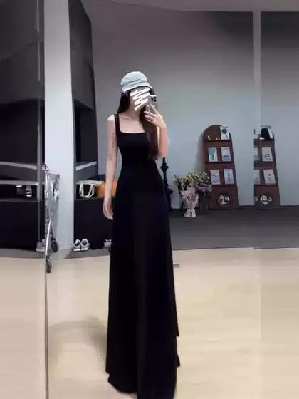 2024 New Arrival Slim-fit Slimming Sling dress Women's Summer New Arrival Spice Girl Slim-fit Sexy Long Dress