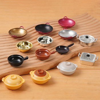 mini Miniature simulation bowl dish bowl steaming rack casserole accessories DIY tableware food play mini simulation kitchen toy