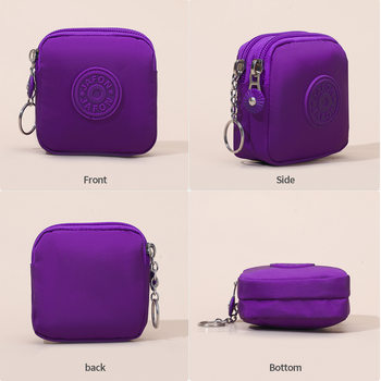 Factory direct foreign trade coin purse new gift simple coin bag key bag waterproof nylon coin purse wholesale