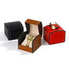 High-grade arched flip watch box wholesale watch packaging box men PU bracelet watch storage box mechanical watch box