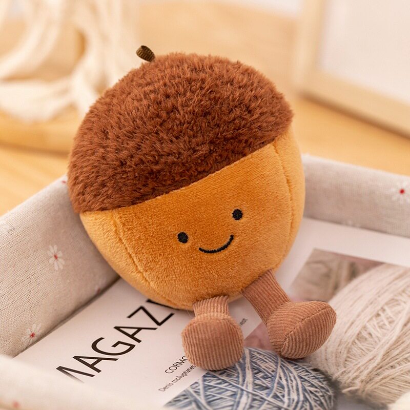 Jelly Little Flower Chestnut Doll Plush Toy Vegetable Fruit Tomato Doll Simulation Tomato Doll