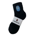 Black mid-tube blue embroidery