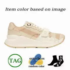 In-Stock 2025 Spring New Model Velcro Thick-Soled Color-Block Leather Men's Sports Casual Low-Top Dad Shoes