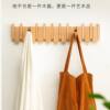 No-Drill Solid Wood Coat Rack Piano Coat Rack Home Entryway Door Back Wall Invisible Coat Hook Entryway Hook