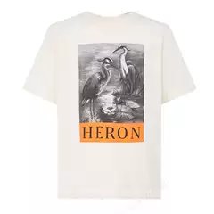 New Luxury Men's T-Shirt High Quality Pattern Bird Print Cotton