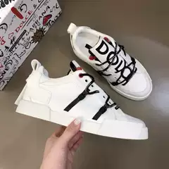 2023 new dg foreign trade wholesale Korean style Internet celebrity same style spring and autumn fashion shoes casual sneaker genuine leather white shoes for men