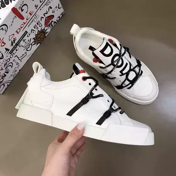 2023 new dg foreign trade wholesale Korean style Internet celebrity same style spring and autumn fashion shoes casual sneaker genuine leather white shoes for men