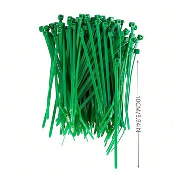 Self-locking nylon green cable tie 3*100mm plastic cable tie winding binding and sealing harness tool