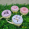 Sanrio Cartoon Cute Tinplate Coin Purse Cute Creative Round Square Mini Zipper Cosmetics Bag Gift