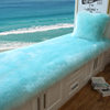 Plush Bay Window Mat Balcony Cushion Thickened Non-Slip Windowsill Mat Faux Wool Bedroom Bedside Rug Nordic Carpet