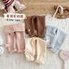 Girls' Super Cute Leggings 2025 New Winter Baby Stereo Ear Thickeneded Casual Pants Kidsren's Winter Pants