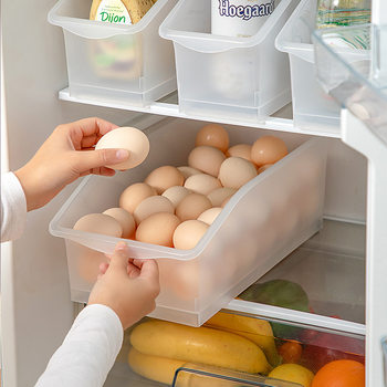 Egg storage basket pull-out refrigerator frozen storage box special beverage storage and finishing artifact kitchen organizing box