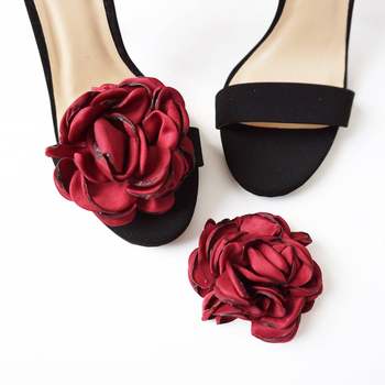 Foreign trade detachable DIY flower shoes flower shoe clip wedding banquet shoe buckle decorations XH12