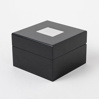 Factory Wholesale Classy Black High-Gloss Watch Box Gift Box Can Be Printed with Logo Watch Jewelry Box