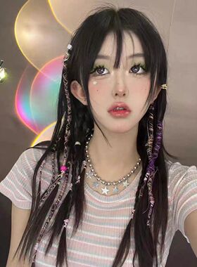 大圆珠五角星五星项链女锁骨链chocker复古简约小众设计y2k甜酷风