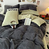 Class a Milk Velvet Four-Piece Winter Simple Bedding Set Student Dormitory Three-Piece Velvet Fitted Sheet Set