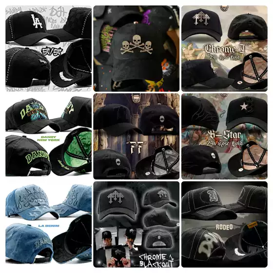 Cross-Border Classy Hip-Hop Embroidered Sunflower Baseball Cap Dandy Hats Adjustable Versatile Curved Brim Duck Sun Hat