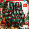Source Factory Temu Xiyin Christmas Flannel Blanket Four Seasons Blanket Portable Blanket Thickened Warm Nap Blanket