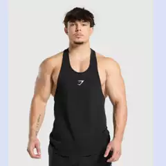 Gymshark New Men's Slim Sports Leisure Running Fitness Exercise Basketball Quick-Drying Elastic Sleeveless Vest