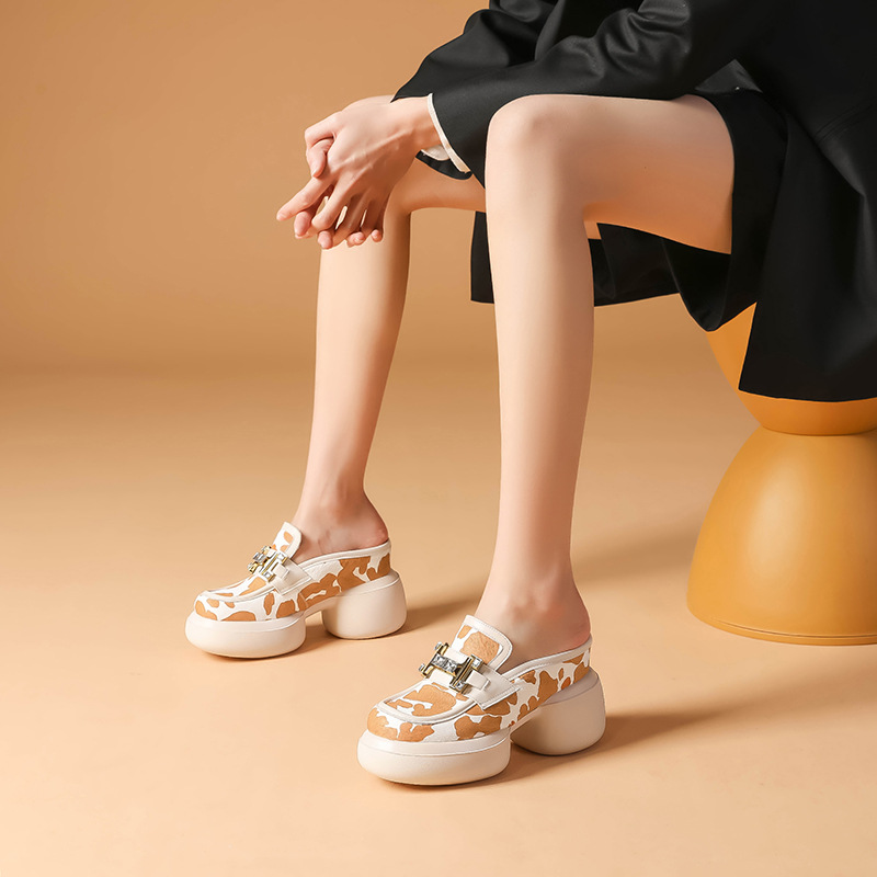 Giày Cao Gót Nữ Cao 10cm Tăng Chiều Cao Đế Cao Hàng Mùa Xuân Thu Đông