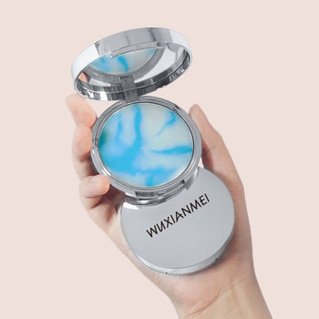 Cross-Border Specially Designed for Oil-Controlling Makeup Setting Powder. Amazon'S Popular Light and Breathable Natural Makeup Touch-Up Purple Powder-Free Powder Powder