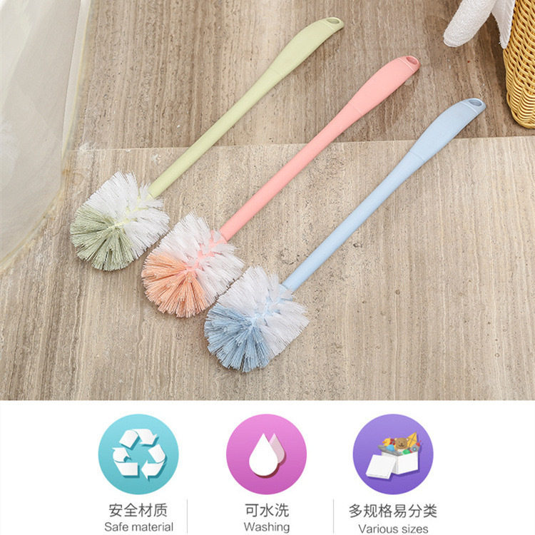 Factory Direct supply long handle plastic toilet brush ball toilet toilet cleaning brush household cleaning department store wholesale