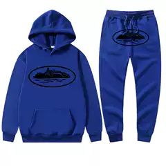 Corteiz fashion brand cross-border hooded suit sports sweater men's and women's two-piece sweater + sweatpants clothing Street shirt