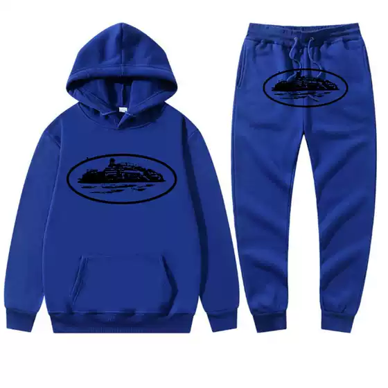 Corteiz fashion brand cross-border hooded suit sports sweater men's and women's two-piece sweater + sweatpants clothing Street shirt