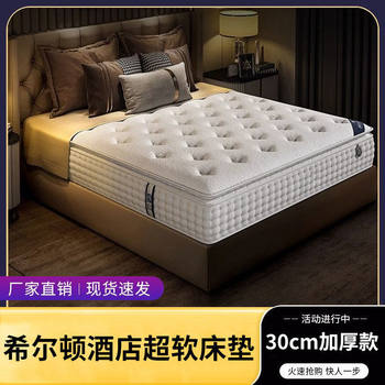 Latex Mattress Hilton Hotel B&B Independent Spring Soft and Hard Dual-Use Home Simmons Factory Direct Sales Wholesale