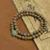 Green sandalwood 8mm bracelet with jade niche original design explosions single circle bracelet wooden text play bracelet wholesale
