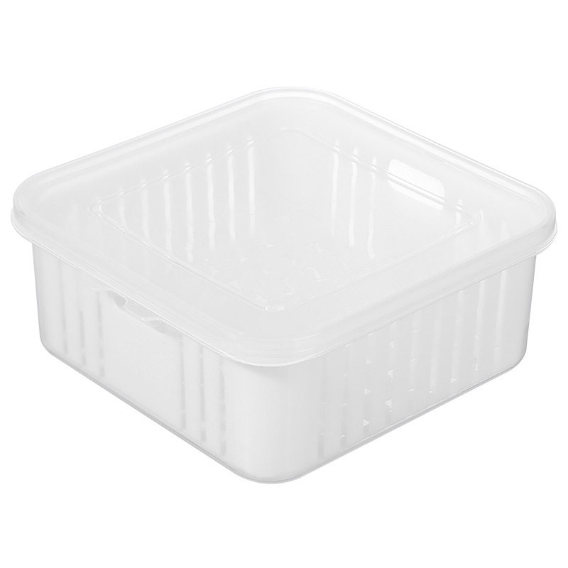 Refrigerator Crisper Box, Grain Insect-Proof and Moisture-Proof Packaging Box, Kitchen Side Dish Box, Household Sealed Storage Box with Lid