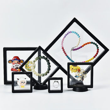 Full Model Plastic PE Film Suspension Packaging Box Ring Necklace Jewelry Display Box Gift Storage Packaging Box