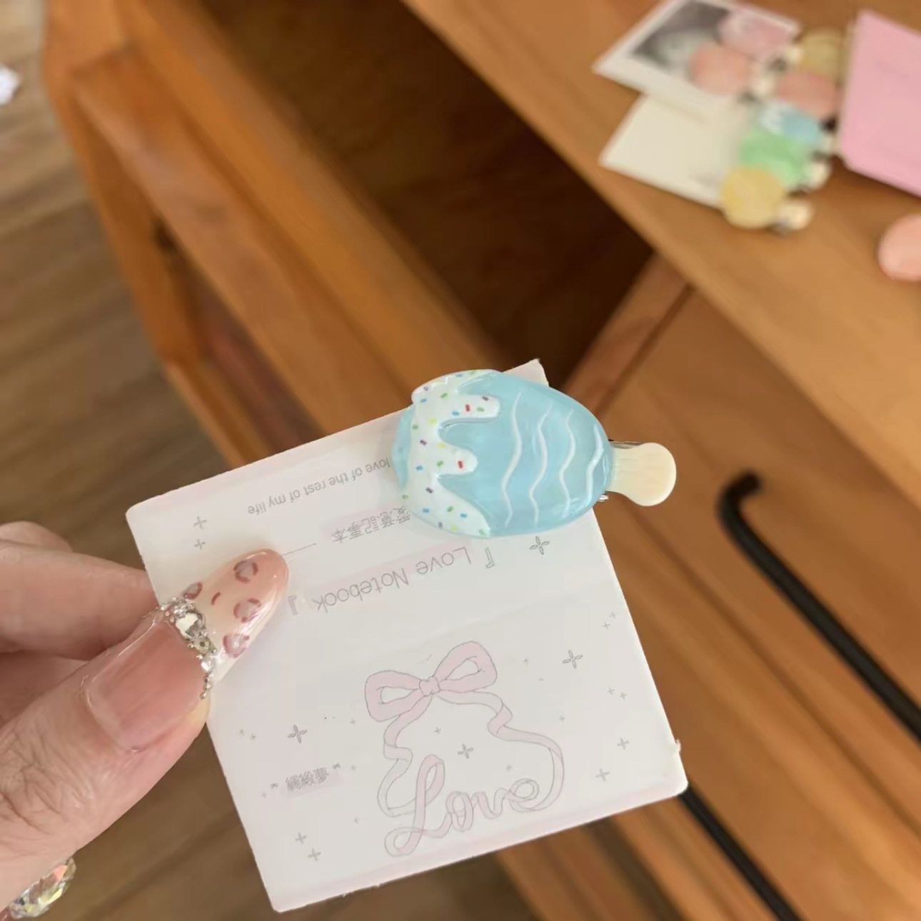 可爱迷你冰淇淋发夹创意搞怪雪糕碎发刘海夹卡通ins风高颜值发卡