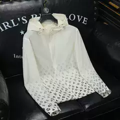 Fashionable Brand European Goods 2025 Summer New Fashion Trendy Casual Sun Protection Clothing Men's Hooded Jacket One Size Smaller