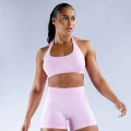 Barbie pink-halter + shorts set
