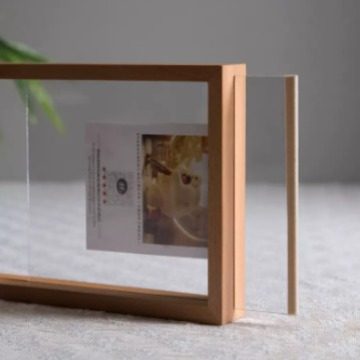 A4 Creative Photo Frame Table Stereo Hollow 6-Inch 7-Punch-Free Double-Sided Glass Plant Specimen Frame Picture Frame