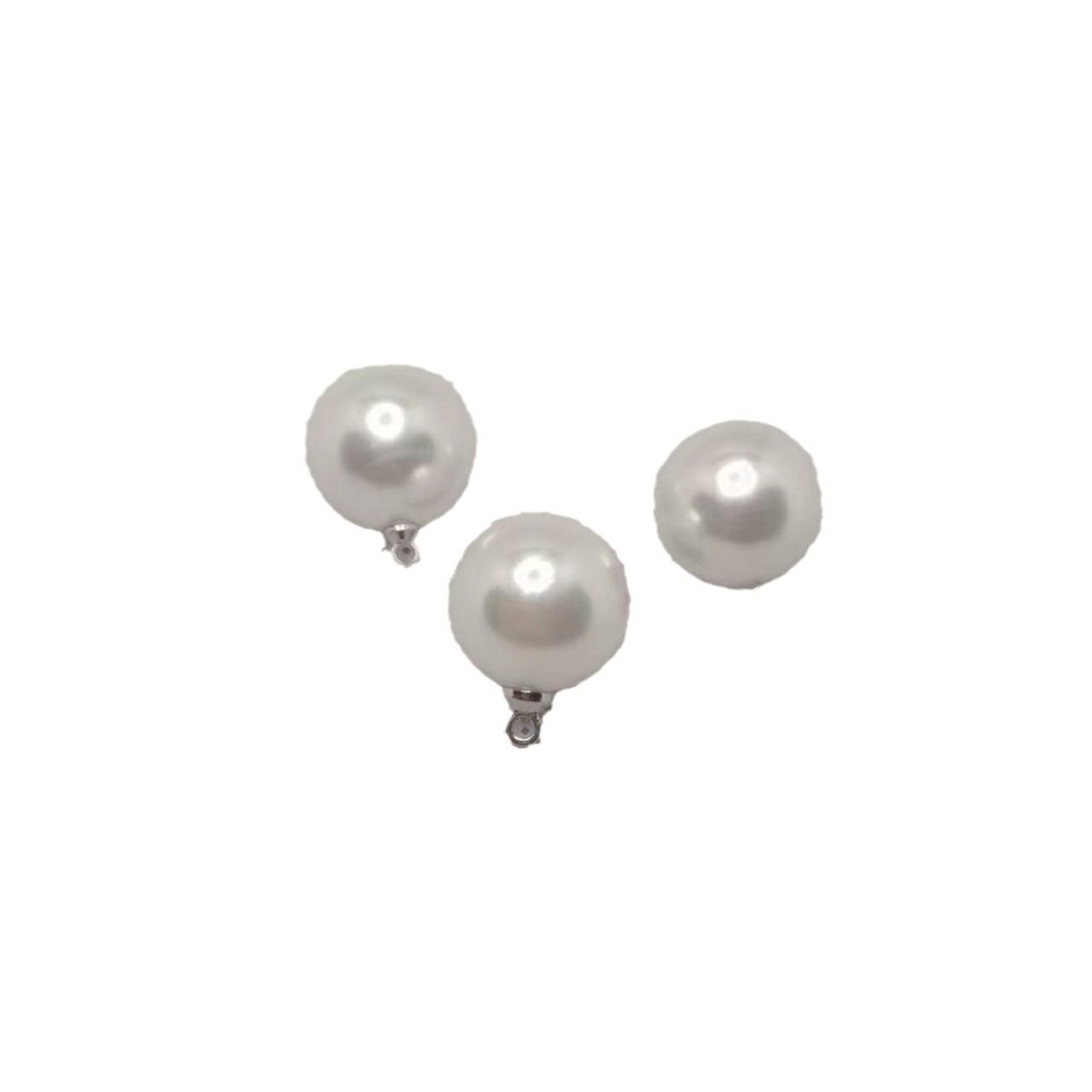 Bright imitation pearl bead pendant diy handmade material fashion earrings necklace jewelry accessories Pearl sheep eye hanging