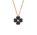 Double sided rose gold four-leaf clover