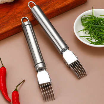 430 stainless steel onion knife creative Onion Cutter household multi-function onion cutting segment onion shredded pepper garlic head kitchen tool
