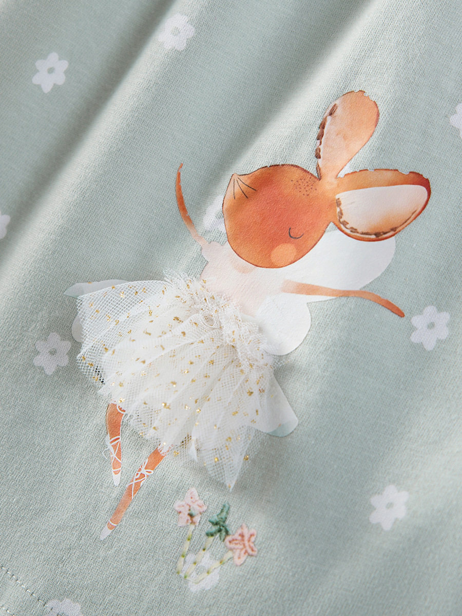 Girls' Summer Short-Sleeve Cotton Dress, Kids' Wear Wholesale