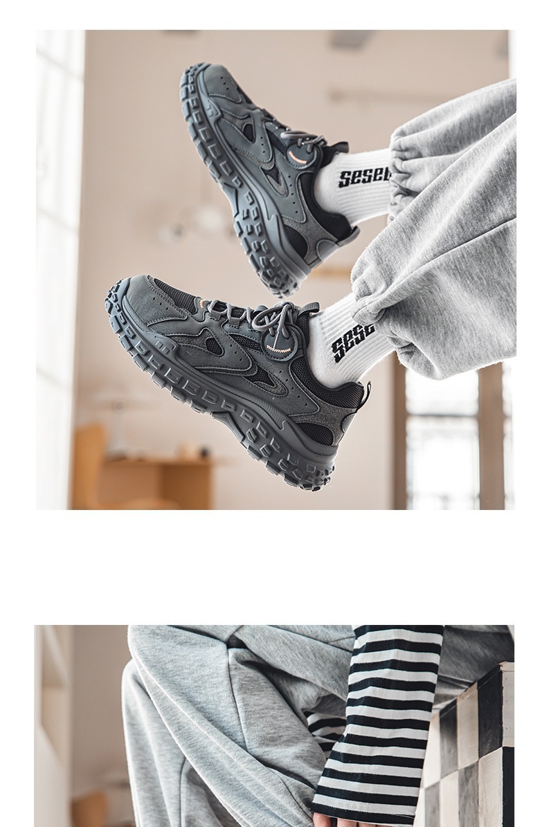 Autumn Men's Shoes, Sports and Leisure Dad Trendy Shoes, Versatile Work and Construction Site Non-Slip Wear-Resistant Tire-Soled Labor Protection Shoes 4 O1CN01NsySac1fAw5XX6bRd !!2216819813967 0 cib