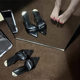 Peep Toe Pointed High Heels 2025 New Women's Summer Stiletto Slides Patent Leather Sexy Black Outer Wear Sandals