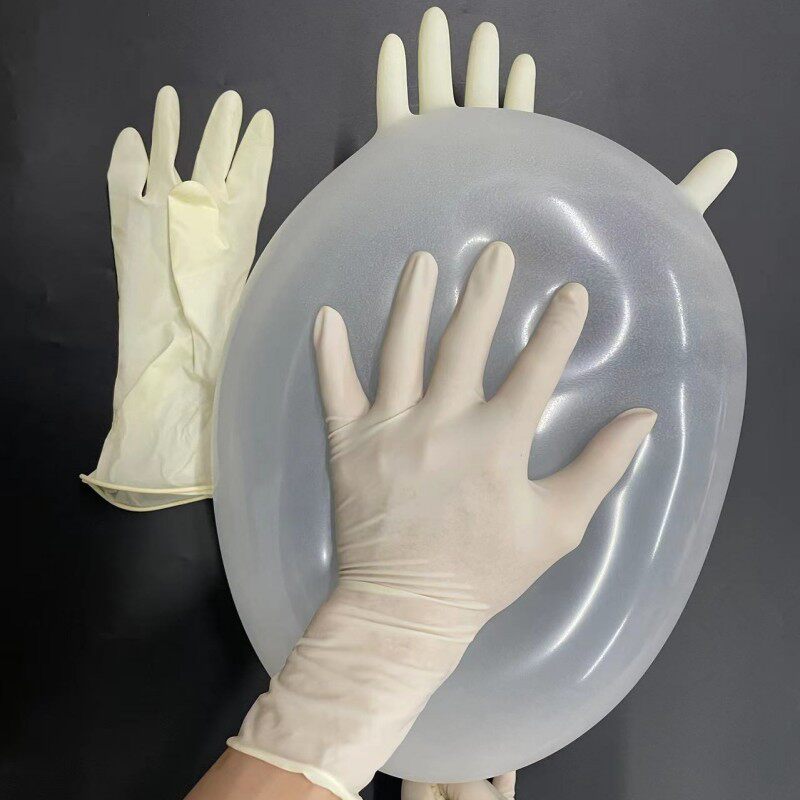 12inch Disposable Rubber Gloves, Extra Thick and Durable, Kitchen Dishwashing, Pet, Left and Right, Tendon Housework, Extended Latex