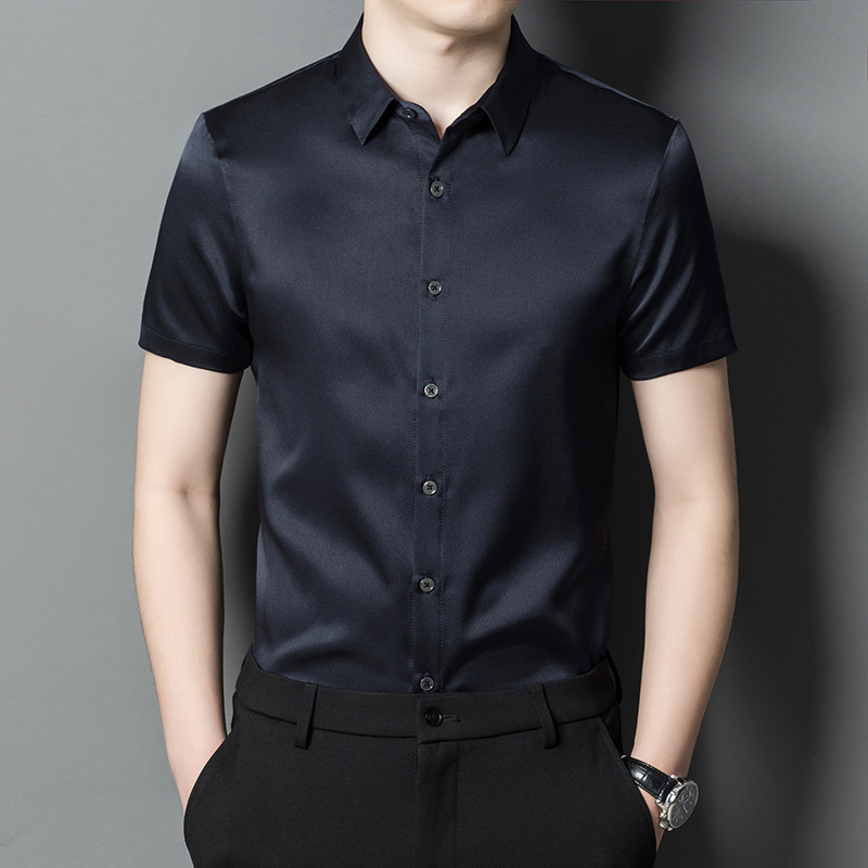 (Mới) Mã B7940 Giá 3050K: Áo Sơ Mi Nam Torean Dáng Ôm Body Gợi Cảm Sexy Ngắn Tay Hàng Mùa Hè Trung Niên Thời Trang Nam Chất Liệu Lụa Tơ Tằm G06 Sản Phẩm Mới, (Miễn Phí Vận Chuyển Toàn Quốc).