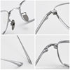 Ultra Light Pure Titanium Myopia Glasses LEX Business Ultra Light Silver Wire Frame Titanium Frame Retro Box Glasses Frame Men