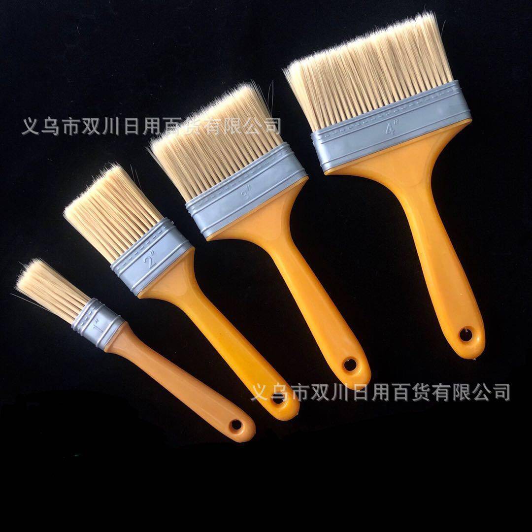 Plastic Handle Barbecue Brush Household Encrypted Long Hair Cleaning Brush Non-shedding Paint Brush Putty Brush Spot Wholesale