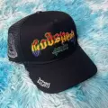 Black colorful embroidery