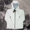 Y04 Hard shell laminated jacket, NK logo, beige-grey