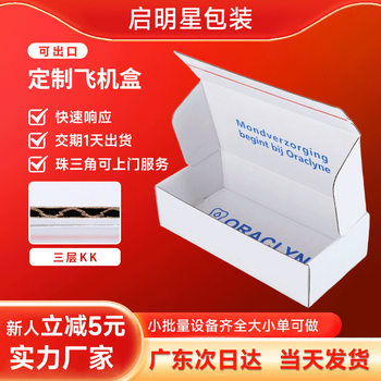 Aircraft Box Carton Long Packaging Box Ready-Made Manufacturer Corrugated Cardboard Rectangular Extra Hard White Background Printed Blue Carton