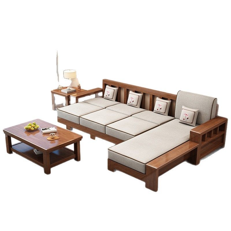 新中式实木沙发客厅全实木家用沙发套装现代简约小户型家具组合